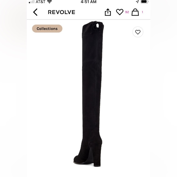 Stewart Weitzman Highland boot.NEW W/O box 4 photo shoot but never worn outside - Picture 8 of 9